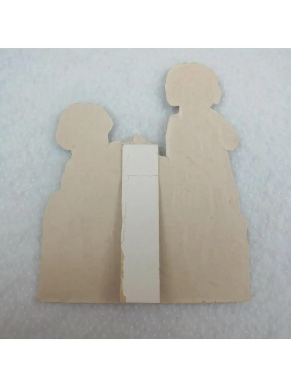 Vintage Valentine Die Cut Stand Up Girl Boy Sailor Suit Flowers 1920-30s Germany